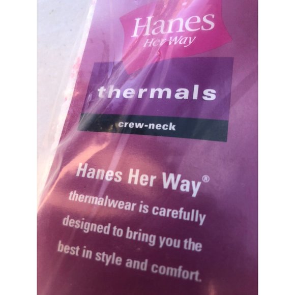 Hanes Thermal Floral Shirt and Pants Set Lettuce edge Trim Cuffed 2XL - Picture 9 of 12